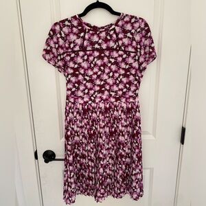 Banana Republic Factory- Women’s Pleated Floral Dress- size 4 Petite